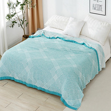 厂家批发竹纤维纱布盖毯毛巾被夏季冷感毯单双人空调毯礼品团购