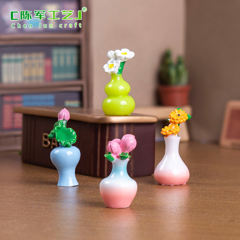 クリエイティブ手作りフラワーアレンジメントアート小さな花瓶ベビーハウス diy 装飾アクセサリーミニマイクロ風景デスクトップ装飾品|undefined