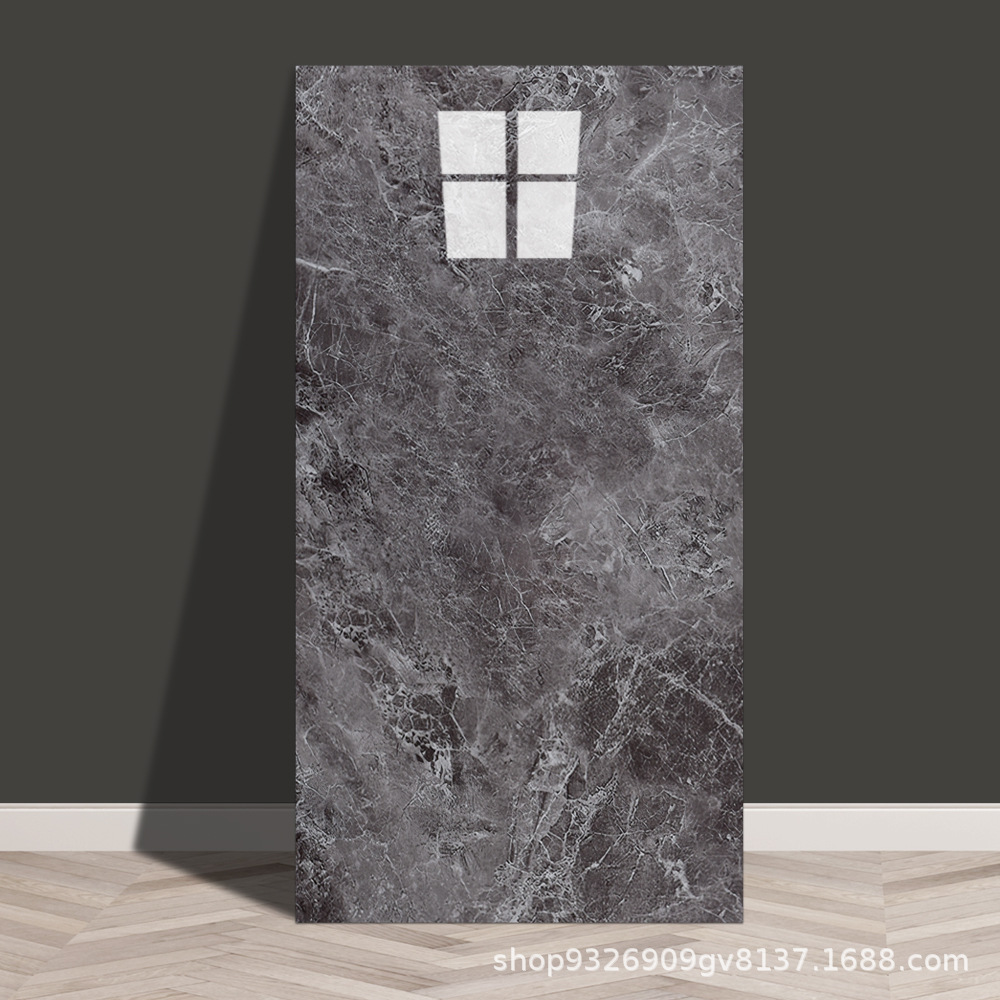 Autoadhesivo adhesivo de pared transfronterizo papel de pared de aluminio plástico imitación de azulejos adhesivo a prueba de agua a prueba de humedad papel de pared decorativo de fondo de baño