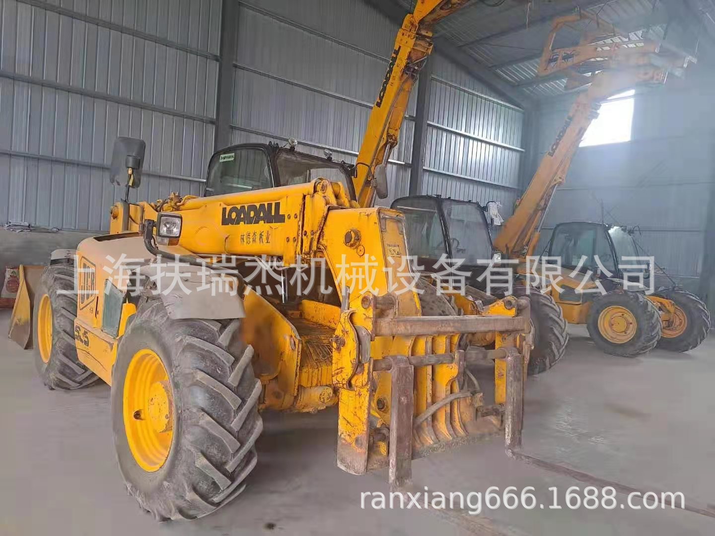 出售二手JCB3.5吨举升高度9.5米伸缩臂叉车四轮驱动 四轮越野转向