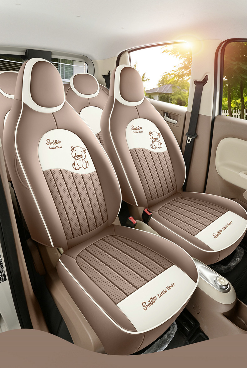 2025 Wuling Hongguang Mini Seat Covers Full Set for Four-Door Version, Mini Cartoon Car Seat Cushions for Women