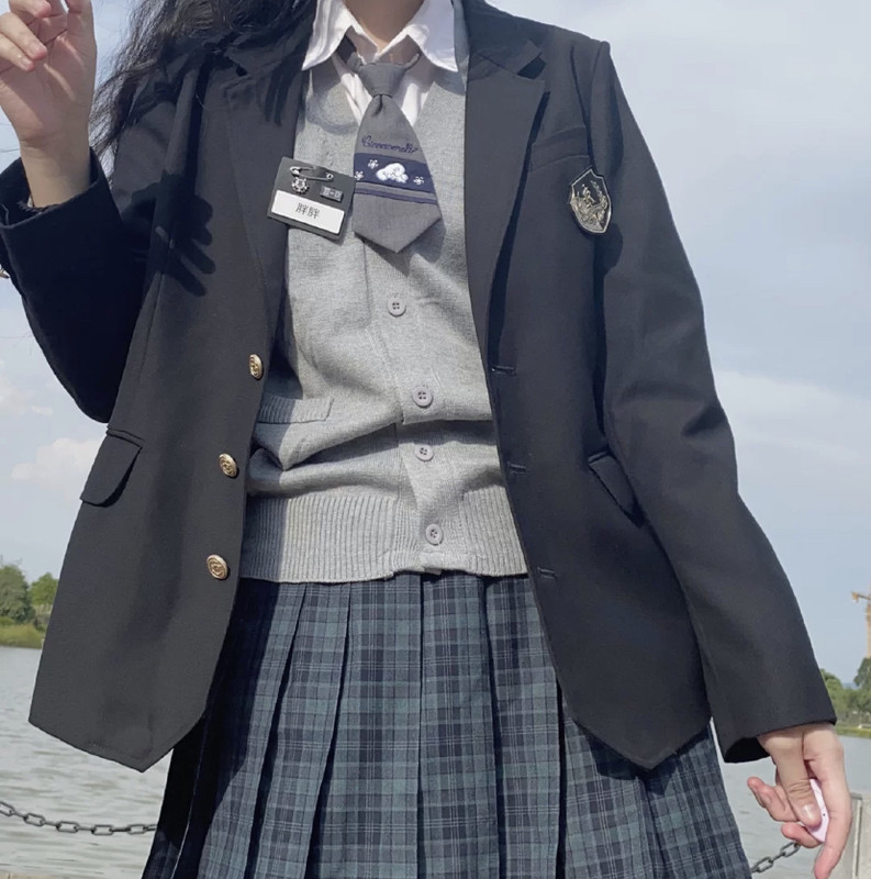 智贝SKU图_10原创正版JK制服裙日系学生秋冬百搭西装外