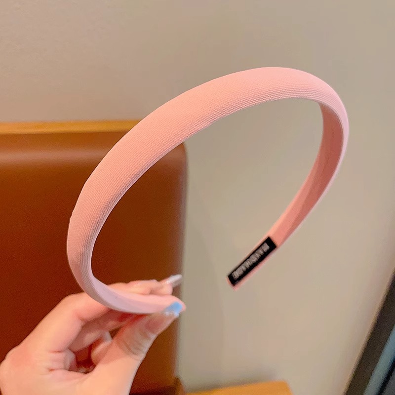 Primavera de lana de color banda de cabello retrógrado simple accesorios de cabello de lavado de cara de alta calidad prensado cabello acabado banda de cabello para niñas