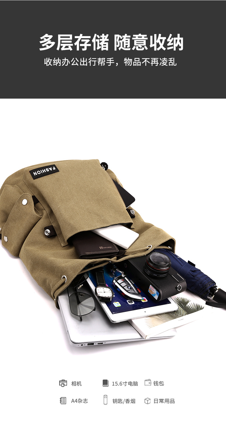 2023 New personalized Hong Kong-style backpack, large-capacity fashionable and trendy schoolbag, versatile and casual nylon student backpack undefined
