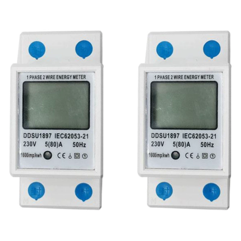 Счетчик ватт-часов английского рельсового типа DDSU1897 Бытовой однофазный счетчик 220 В счетчик ватт-часов цифровой дисплей Многофункциональный дисплей
