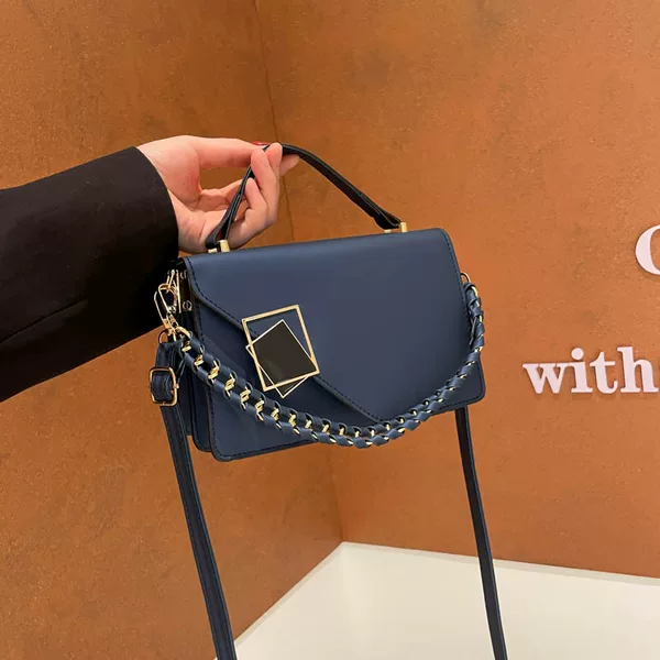 Fashionable High-Quality Textured Bags for Women 2025 New Woven Chain Hand-Held Shoulder Bag Versatile Cross-Body Commuter Bag for Women