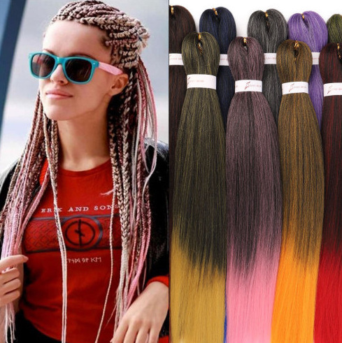 Peruca africana fibra química gran trenza color trenza sucia fábrica de trenza 26 pulgadas 90g al por mayor