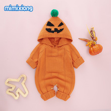 ins热卖秋冬新款万圣节 婴儿连体哈衣爬服