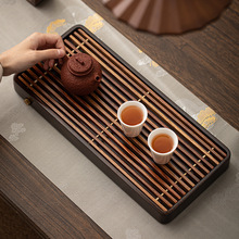 木实木茶盘长方形茶台茶海茶具沥水排水储水托盘干泡台家用
