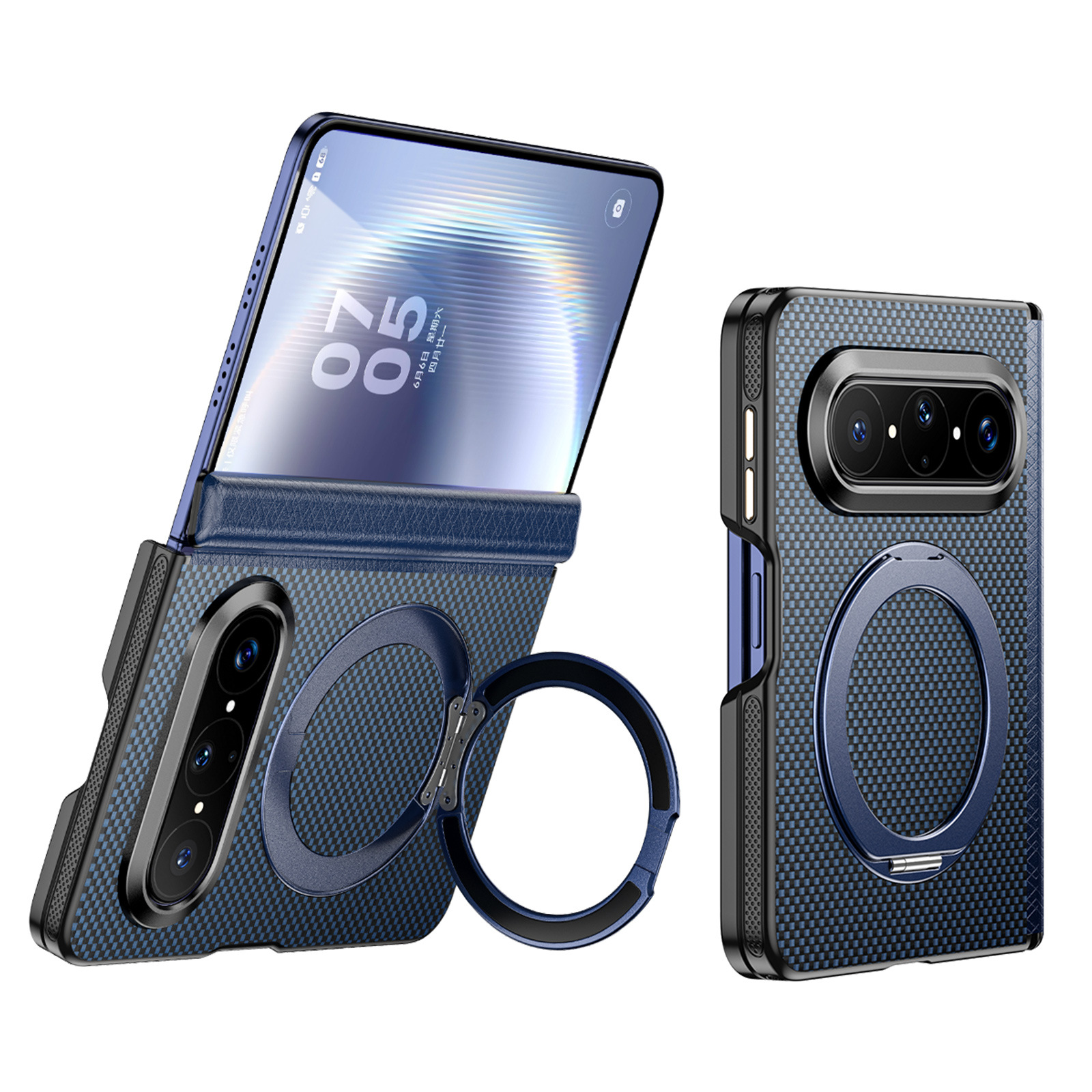The New Kevlar Case for Huawei Puraxmax with Rotating Stand Xmax Luxury Business Center Axis Protection