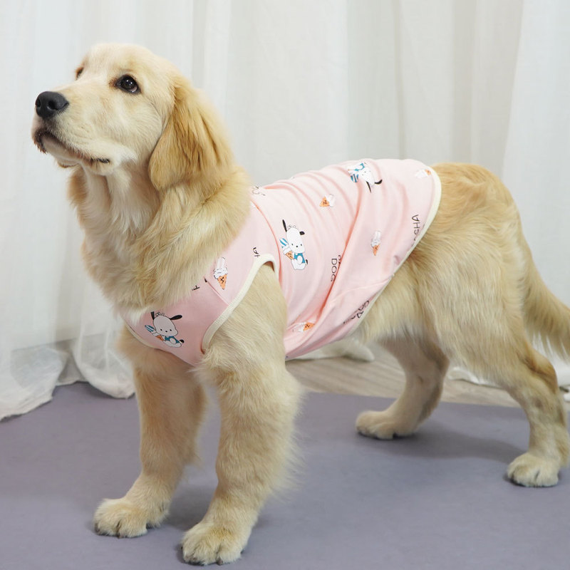 Source of Supply: Pet Summer Cotton Vest, Thin and Breathable, Suitable for Corgi and Golden Retriever Dogs, Anti-Shedding Clothing for All Seasons