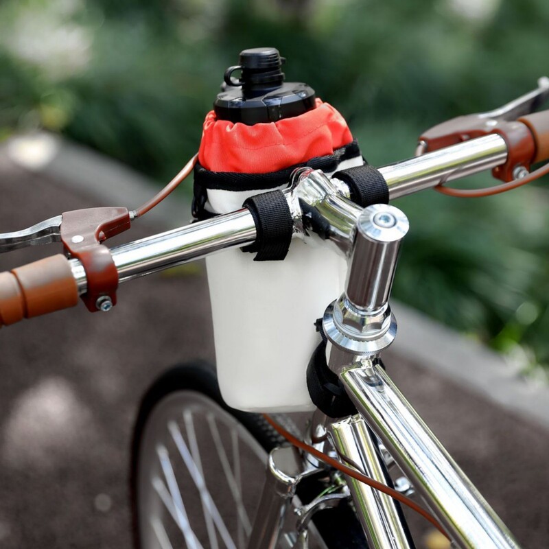 Cross-border Bicycle Motorcycle Portable Kettle Bag Outdoor Travel Water Cup Bag Thickened Drop-resistant Thermos Protective Cover