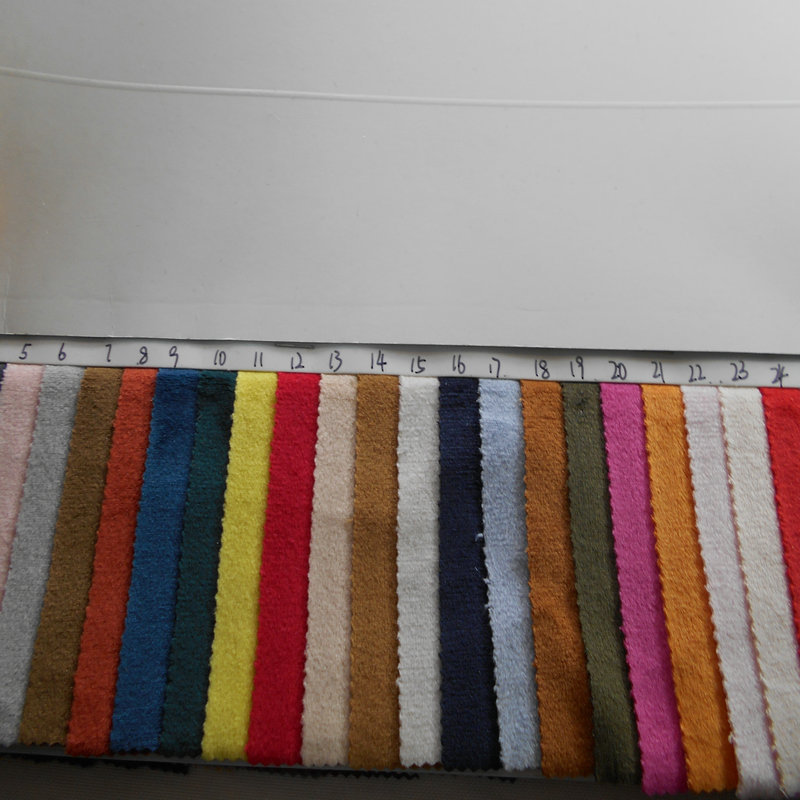 220g氨纶超柔短毛绒涤氨毛绒布银狐绒保暖短毛绒卫衣内衣绒布面料