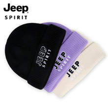 一件代发JEEPSPIRIT新款帽子男加厚保暖情侣款毛线帽针织帽A0607