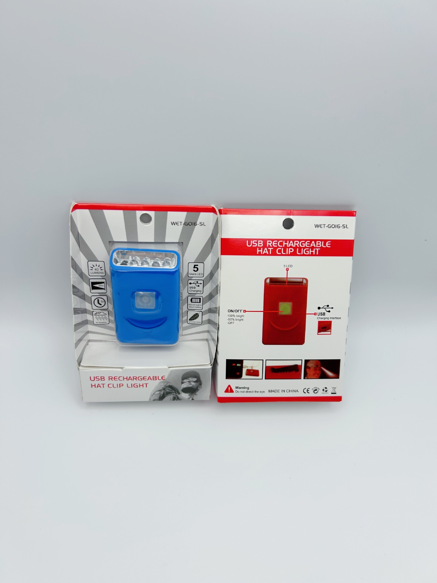 Lámpara de pesca LED conveniente, lámpara de sombrero con sensor de clip, batería de litio de gran capacidad especial para exteriores, súper batería de espera