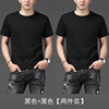 Short-sleeved black + black