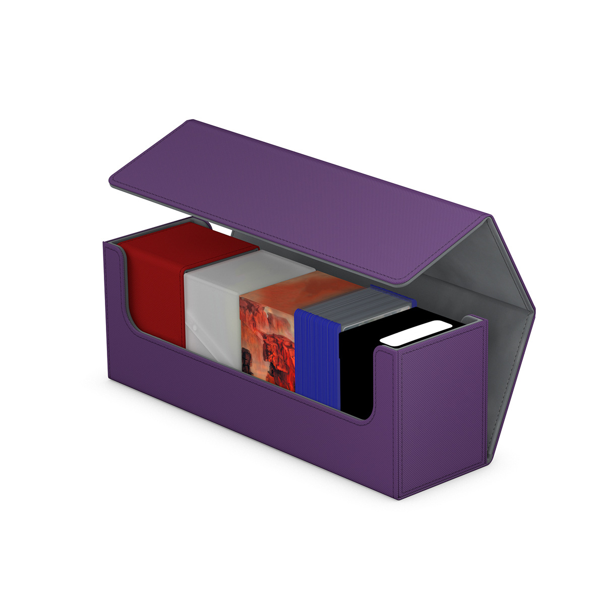 De gama alta 400 + caja de tarjeta de la PU juego de mesa MTG juego rey Ultraman tarjeta Bao Ke Meng Wanzhi Almacenamiento de tarjetas al por mayor