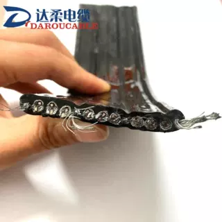 达柔柔性动力扁平线缆5*25+8*30双梁行车控制电缆防辐射耐紫外线
