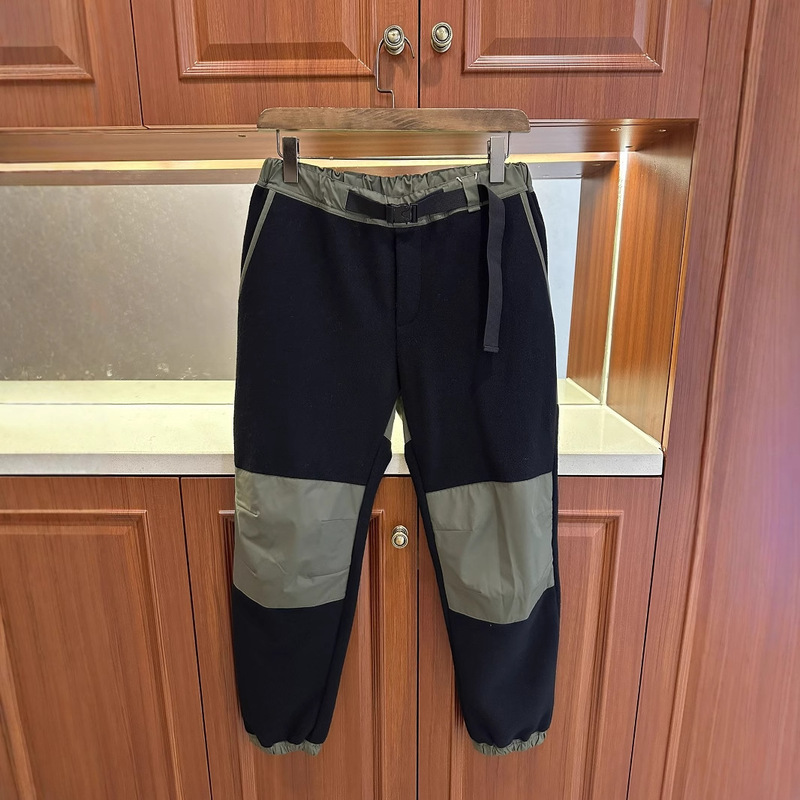 2024LP Old Money Wind Autumn and Winter New fleece-lined Outdoor Wool Casual Pants Men's Skin-friendly Cotton Lined Trousers