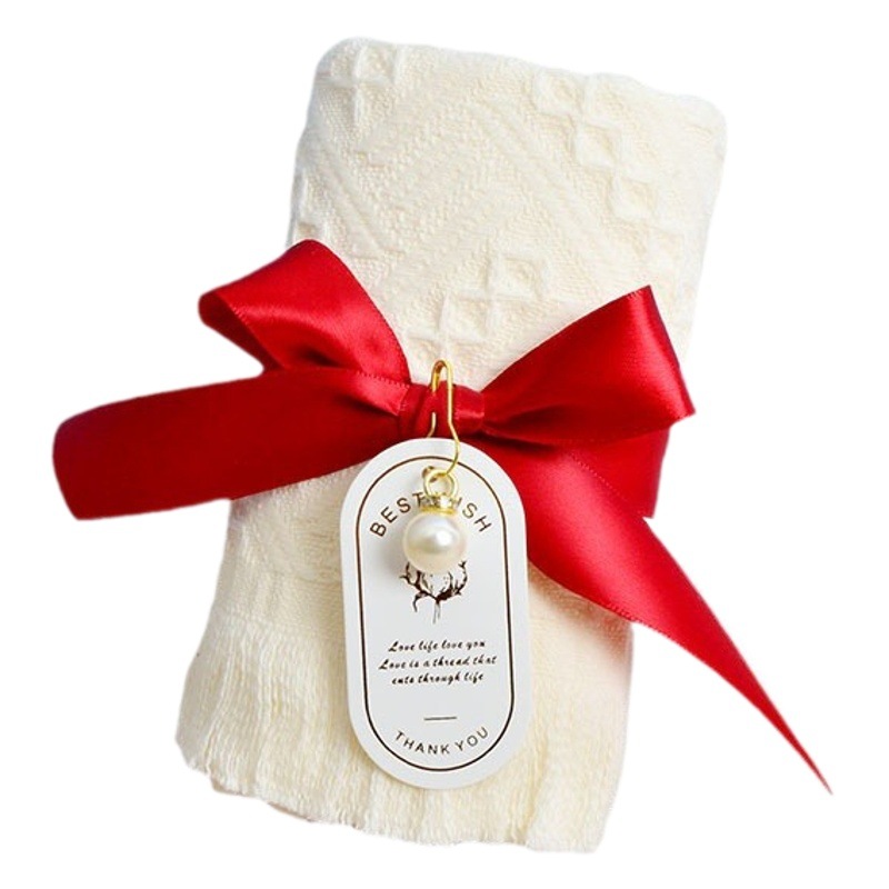 Pure Cotton Tassel Towels, Souvenirs, Wedding Celebration Supplies, Wedding Candy Supplies, Women's Day Gifts Wholesale