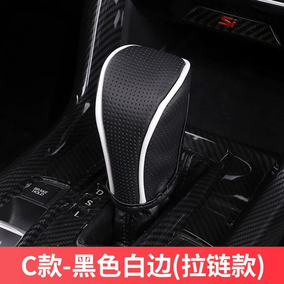 Sürətlər qutusu və əl tormozu başlıqları – cover - standard-type-c-zipper-black-with-white-edge