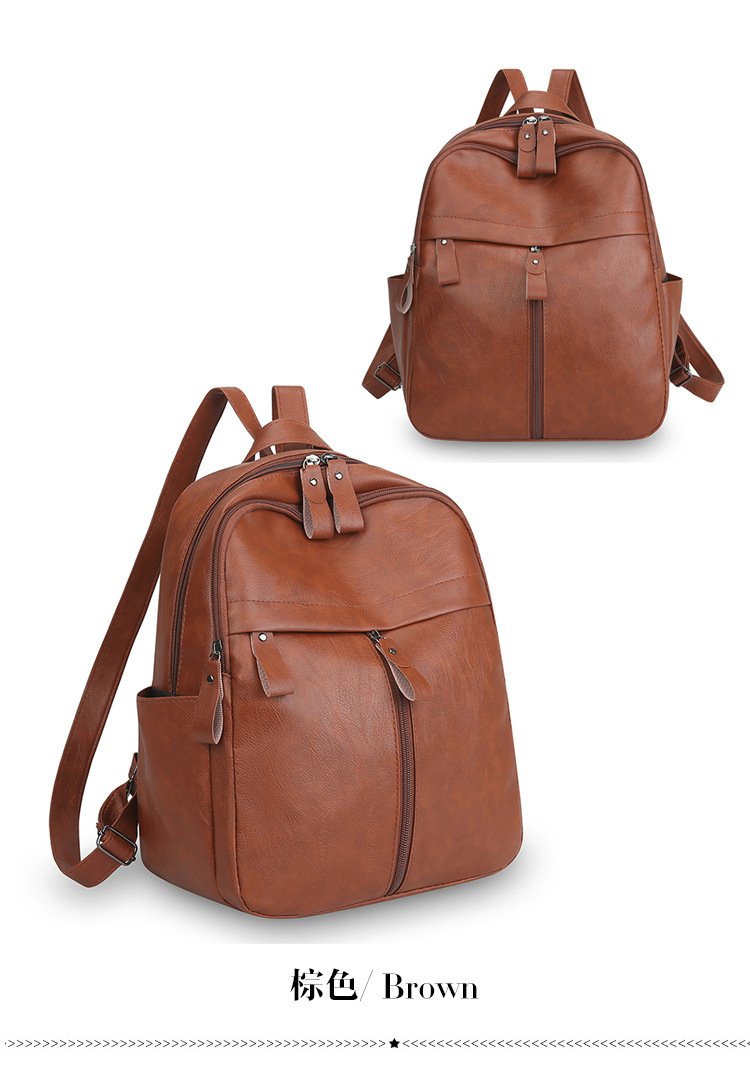 Koreanischer Doppelschultergurt Rucksack für Damen 2025 Neue Herbst- und Winterkollektion große Kapazität trendige Pendel- und Straßenrucksack modisch