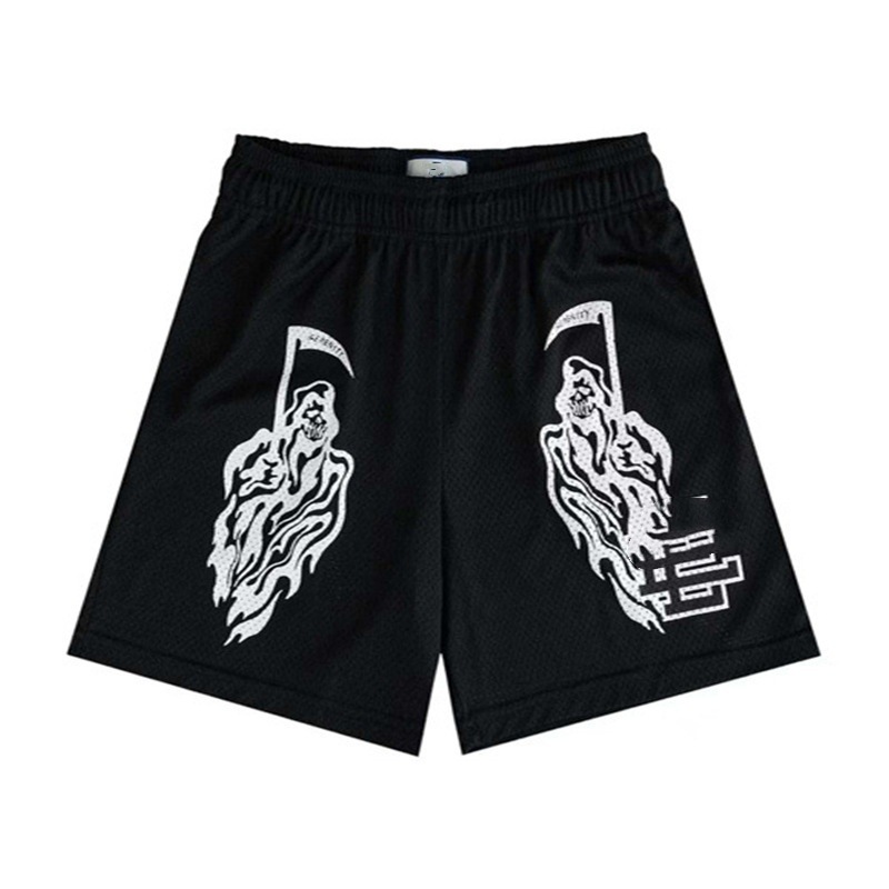 Pantalones deportivos estadounidenses para hombres y mujeres, pantalones de acondicionamiento de verano, pantalones de malla transpirables, sueltos, secos rápidos, pantalones de pareja.