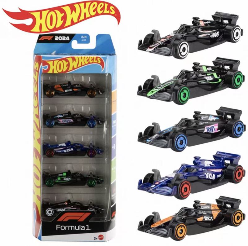 Mattel Hot Wheels Five-Car Set F1 Simulation Car Model Alloy Car Toy JLN11