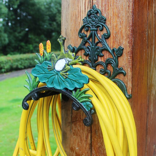 Classic European retro cast iron bird garden water pipe rack gardening rack courtyard home wall decoration