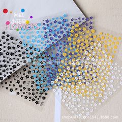 ソースファクトリーネイルアートステッカーネット有名人のカラフルな小さな花ネイルアートステッカーヒョナ風五弁花ステッカー卸売