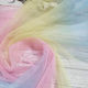 Rainbow gradient mesh fabric soft mesh children's clothing dress headdress hair accessories ancient costume background shooting clothing fabric
