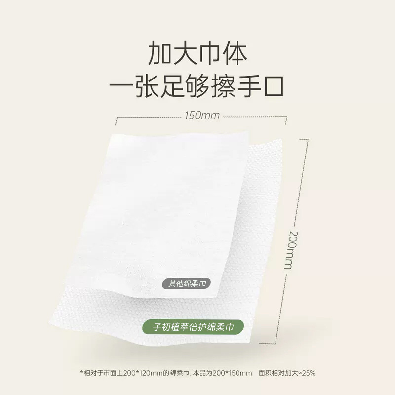 Zichu algodón toalla suave bebé húmedo y seco de doble uso bebé recién nacido mano boca pedo especial extra grueso tejido húmedo al por mayor