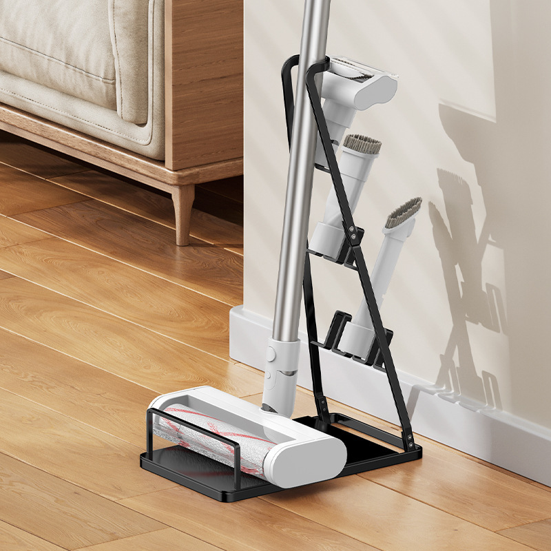 Household Floor-Standing Vacuum Cleaner Storage Rack, No-Drill Handheld Vacuum Cleaner Stand, Simple Universal Steam Mop Rack Household Floor-Standing Vacuum Cleaner Storage Rack, No-Drill Handheld Vacuum Cleaner Stand, Simple Universal Steam Mop Rack