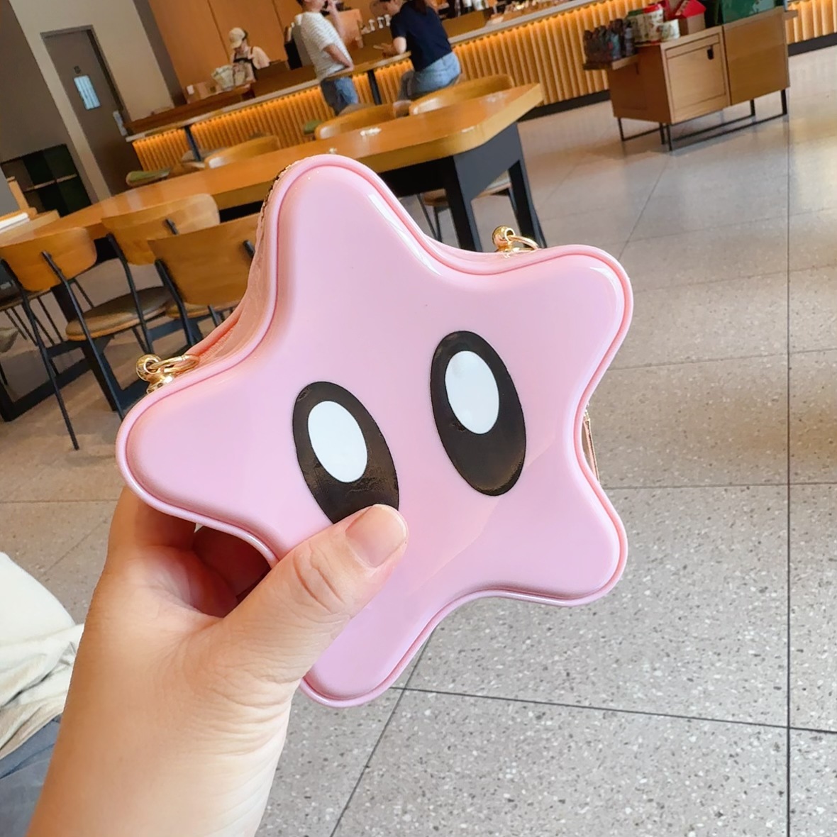 The 2025 new star bag, cute cartoon Guka bag, girls' crossbody bag, fashionable chain bag and girls' pvc bag undefined