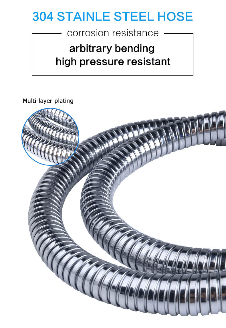 Wholesale water heater, bathroom shower head pipe, 1.5-meter stainless steel shower hose, 1.2-meter shower pipe extension pipe undefined