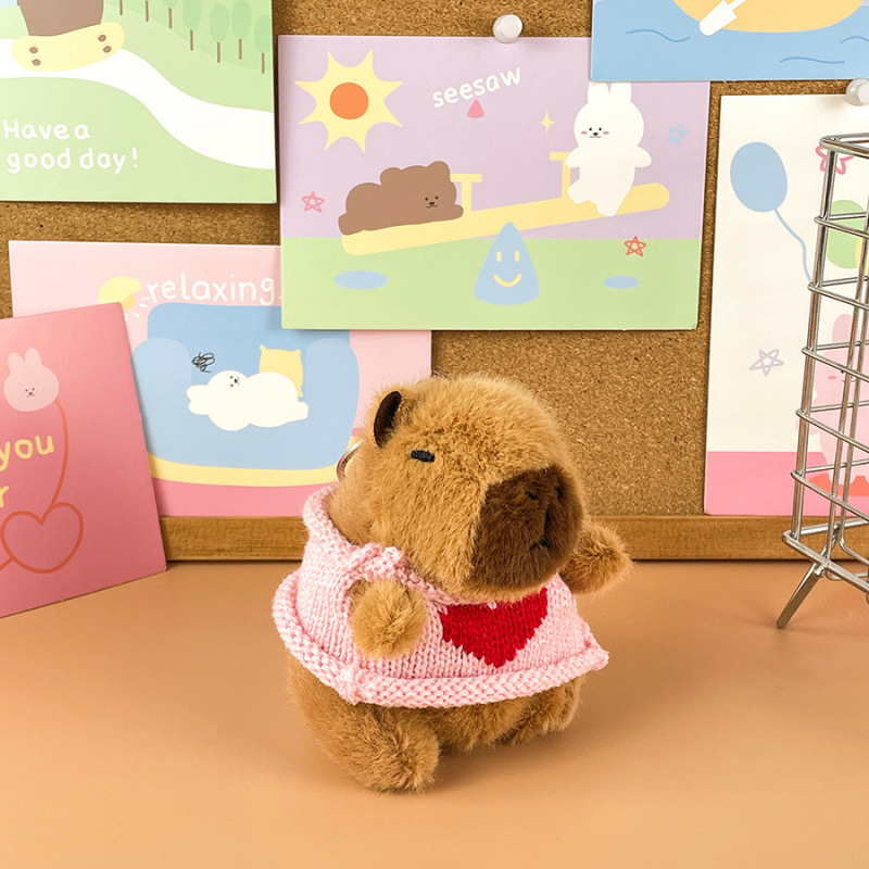 かわいい漫画カピバラシリーズぬいぐるみペンダントモルモット人形カピバラ子供のホリデーギフト卸売|undefined