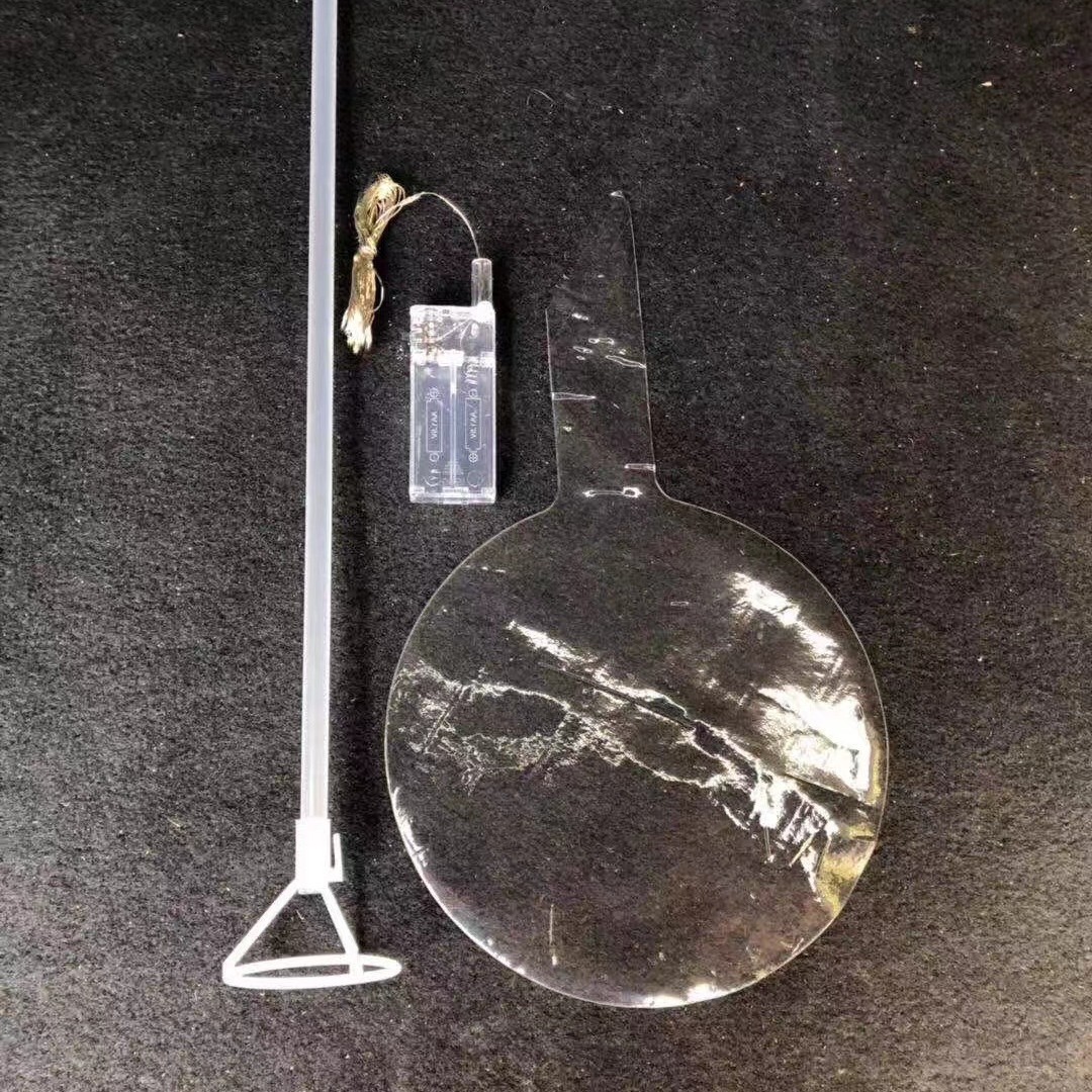 Bola de onda de 18 pulgadas 36 pulgadas 24 pulgadas transparente luminosa celebridad de Internet Xizi globo cuadrado decoración iluminación LED