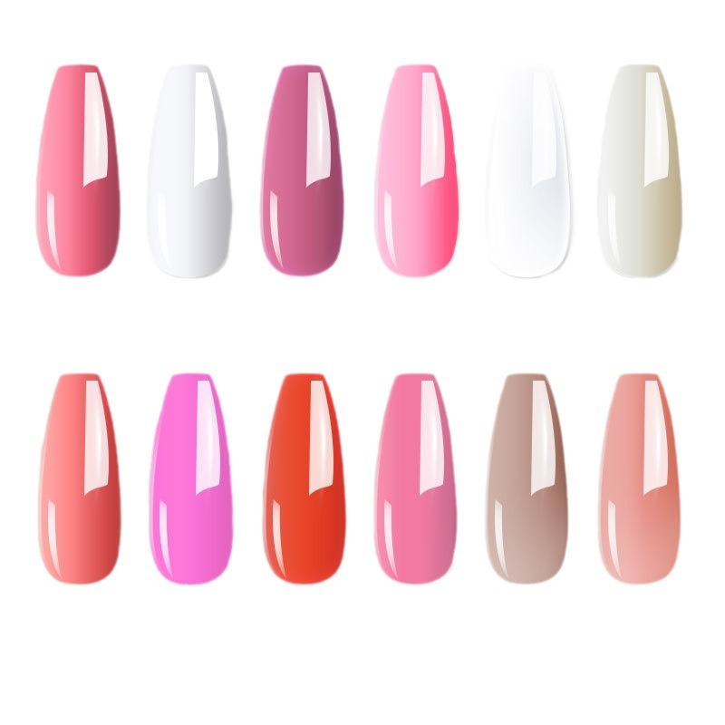 Transfronterizo caliente 15ml pegamento de extensión de uñas brillo molde de uñas cepillo de uñas pegamento de extensión de cristal conjunto de pegamento de cristal