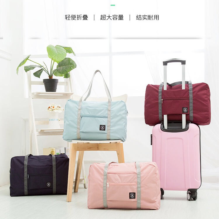 Korean style luggage travel storage bag casual portable shoulder foldable messenger bag home carrying bag
