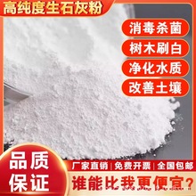 正宗生石灰粉氧化钙水产养殖消毒净化水质树木刷白驱虫杀菌 50斤