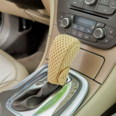 Cover, Protective Velcro Gear – Sürətlər qutusu və əl tormozu başlıqları - automatic-transmission-beige