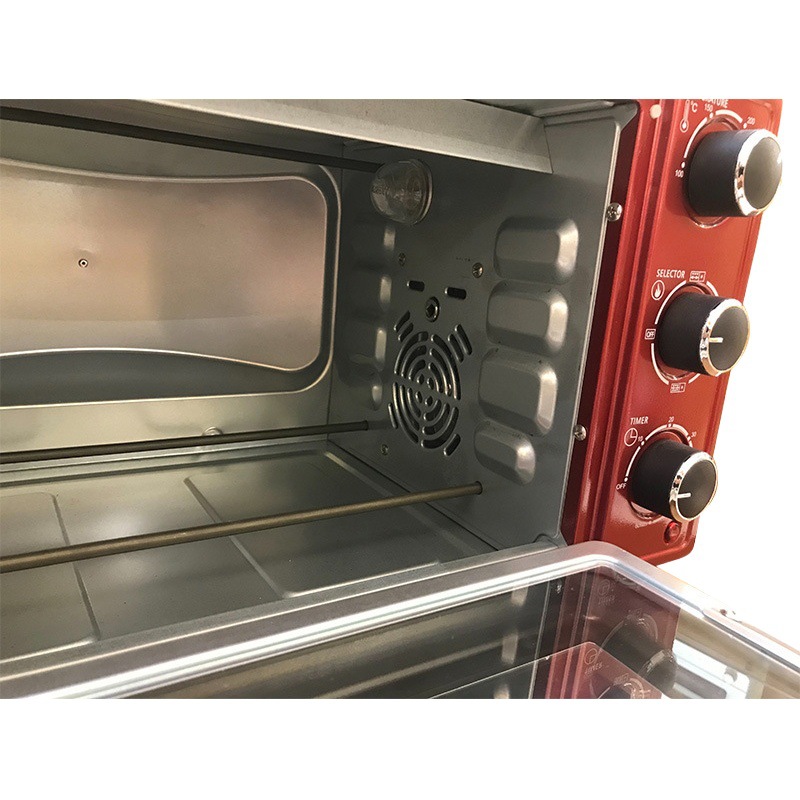 23L negro capacidad media automática multifunción visual Horno de convección sin aceite hogar inteligente image 1