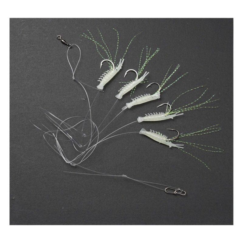 Luminoso Camarón cadena gancho fluorescente biónico suave Camarón luminoso/Bionic Camarón/Luya gancho de cebo al por mayor