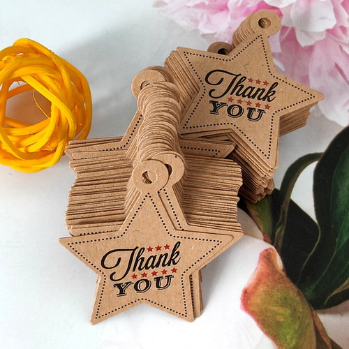 Amazon Cross-border Thank you Gift Baking Rope Tag DIY Handmade