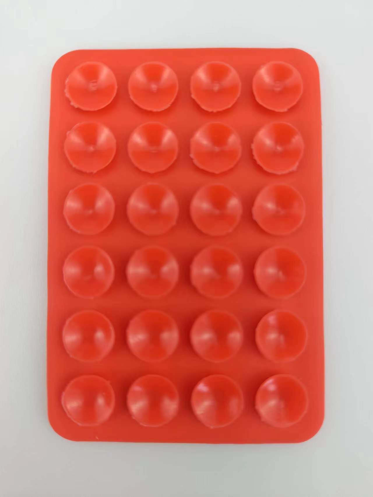 Suministro directo de fábrica de ventosa de silicona ventosa de teléfono móvil ventosa cuadrada ventosa de 24 granos ventosa de soporte para teléfono móvil ventosa de silicona de doble cara