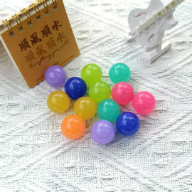 厂家直销 亚克力果冻珠透明珠6-20mm 春天色圆珠DIY饰品配件串珠
