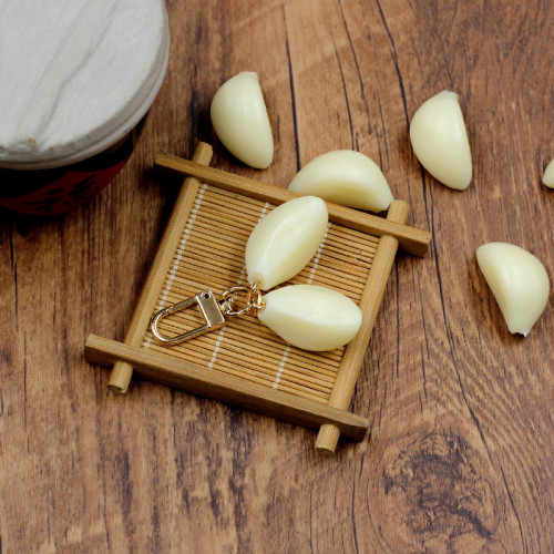 Factory creative key pendant, simulated food product, model school bag, funny key chain buckle ring gift