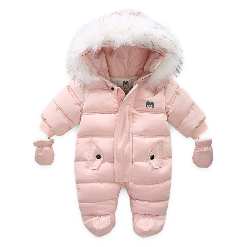 Double line fur collar pink