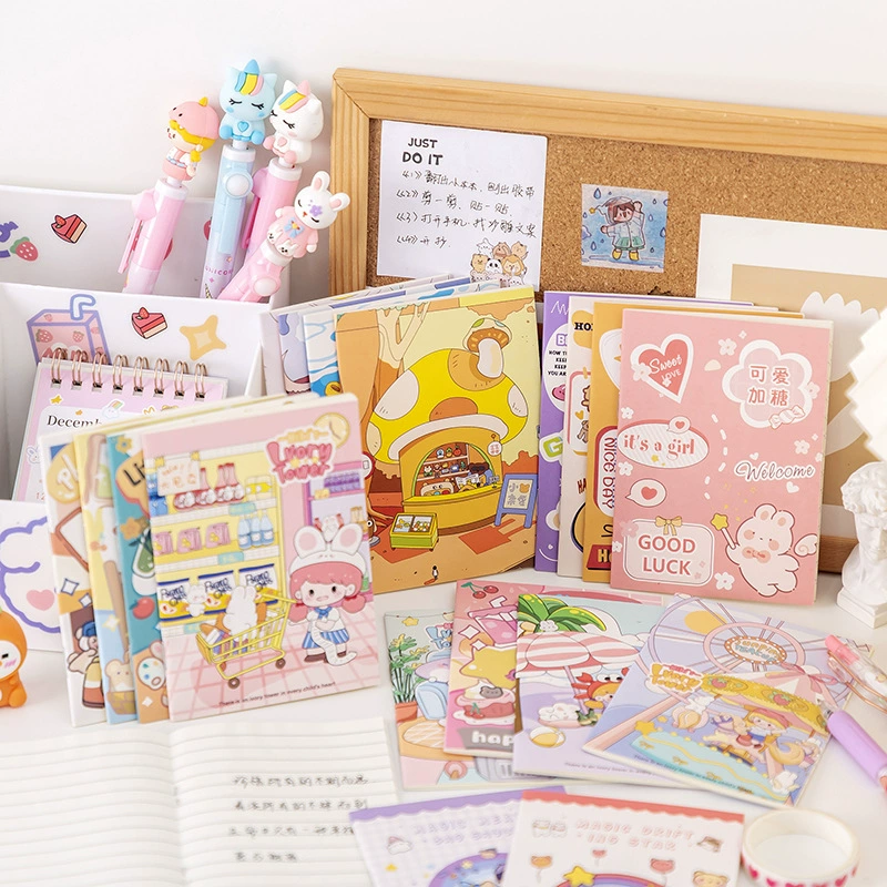 Cartoon teaching book, stationery, notebook for students, children's laptop, Birthday gift