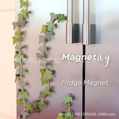 Ivy Fridge Magnets 亚马逊新款圣诞3D 打印人造常春藤冰箱贴跨境